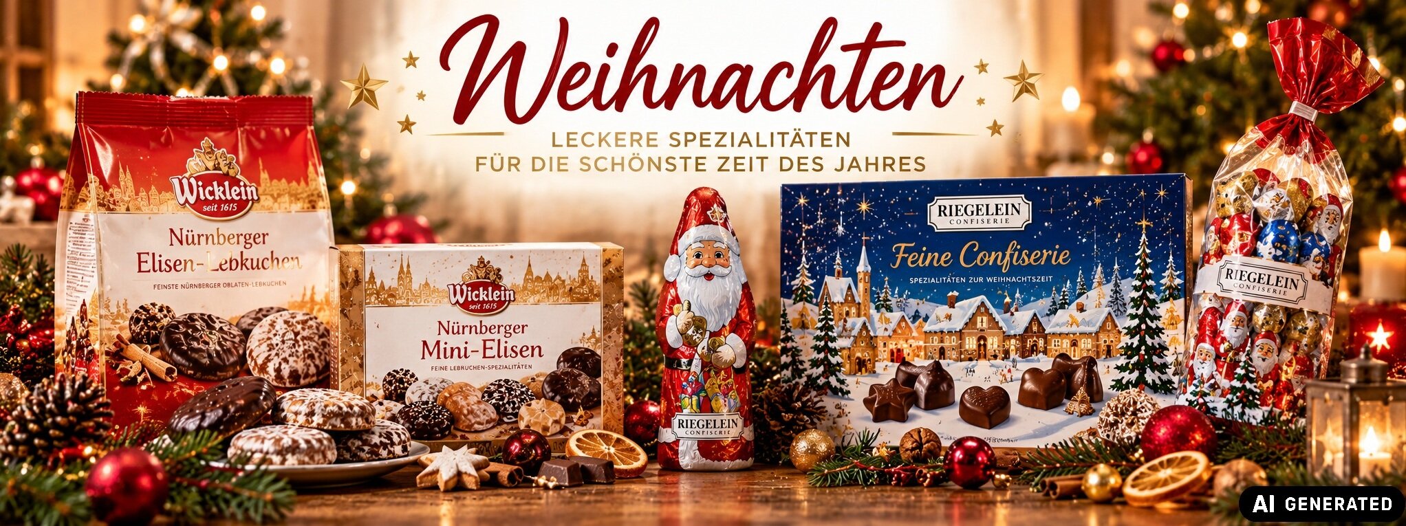 weihnachten Schokolade Banner 