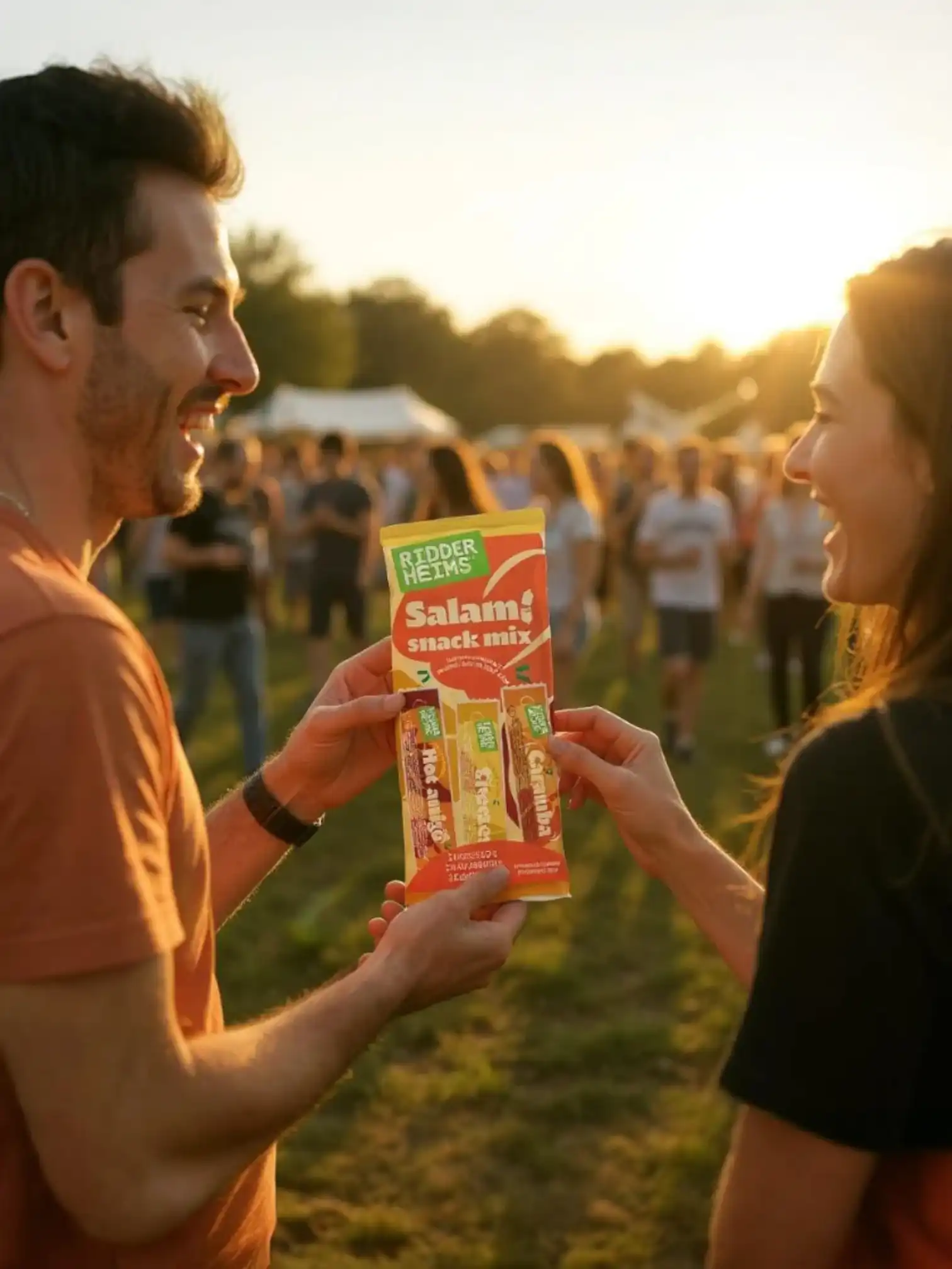 Ridderheoms Salami Schnack Mix Camping und beim Festival