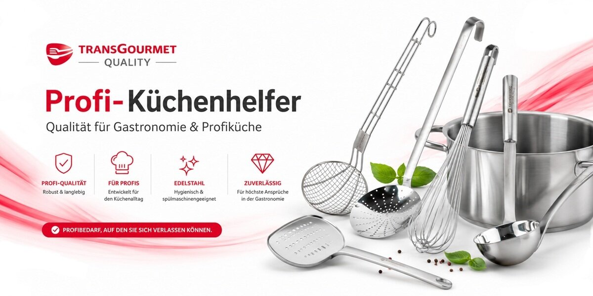 Transgourmet Quality Edelstahl-Küchenhelfer – Profibedarf für Gastronomie und Profiküche