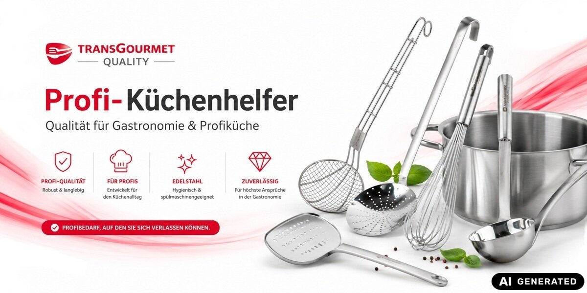 Transgourmet Quality Edelstahl-Küchenhelfer – Profibedarf für Gastronomie und Profiküche