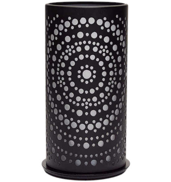 Duni Kerzenhalter Billy schwarz 14 cm x 7,5 cm DM LED Gastro Restaurant