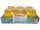 6x Bolsius Windlicht Twilight Kerze Outdoor gelb Bernstein Glaswindlicht Gartenlicht