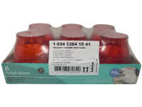 6x Bolsius Windlicht Twilight Kerze Outdoor rot...