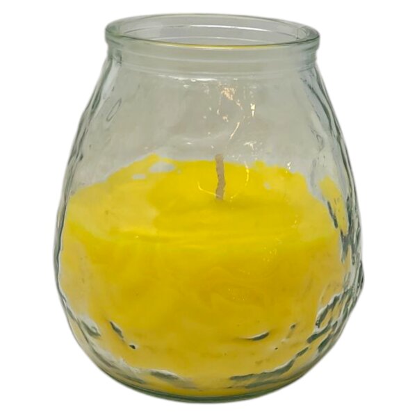 Citronella Windlicht Glas – Gelbe Kerze gegen Mücken Outdoor, 5,99 €