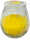 1x Citronella Windlicht Glas Kerze gelb Outdoor Anti Mücken