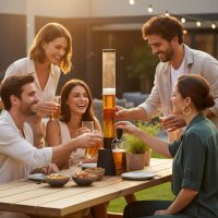 Getränkesäule 3,5L – Biertower mit Zapfhahn | Bier Zapfsäule für Party, Festival & Events