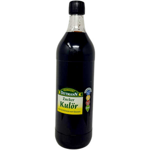Feinkost Dittmann Zuckercouleur 1 Liter Zuckerkulör zum Bräunen von Fleisch und Saucen