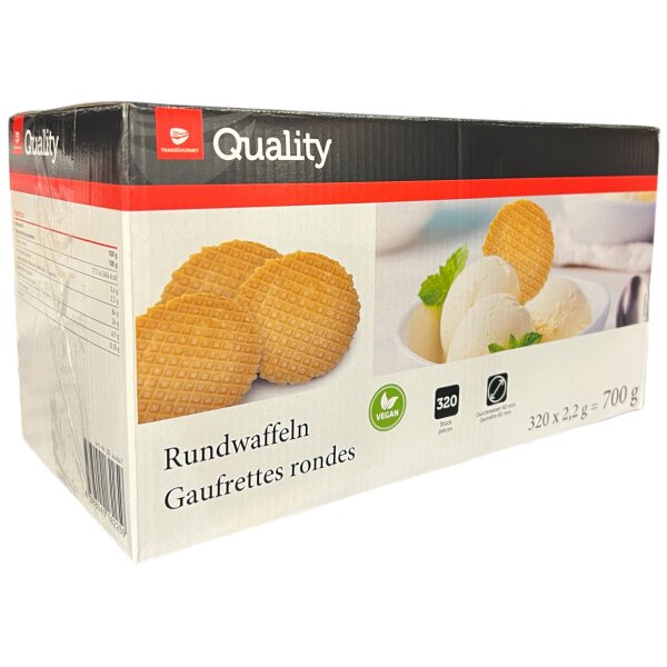 TGQ Rundwaffeln 320 Stück Waffelblätter Eis Dessert Deko
