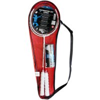 Badminton Set 260XT 2 Schläger weiß rot 3...