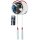 Badminton Set 260XT 2 Schläger weiß rot 3 Federbälle Tasche Best Sporting