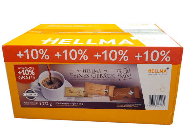 Hellma Feines Gebäck 3er Mix Schokolade Karamell Vanille 1100g Kekse Einzeln