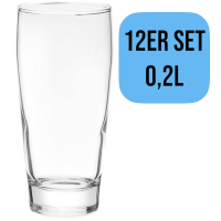 12x Van Well Glas 0,2l Willybecher Gläser Geeicht...