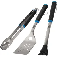 Napoleon Grillbestecke-Set 3teilig Grillwender Grillzange Grillpinsel BBQ