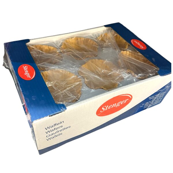 Stenger Waffelschale Gourmet 24 Stück – Knusprige Dessertschalen für Eis