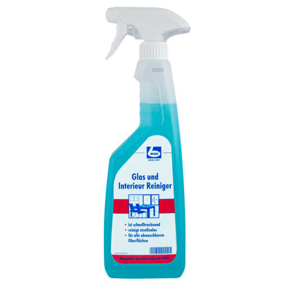 Dr. Becher Glas und Interieur Reiniger Glasreiniger 750 ml Sprühflasche