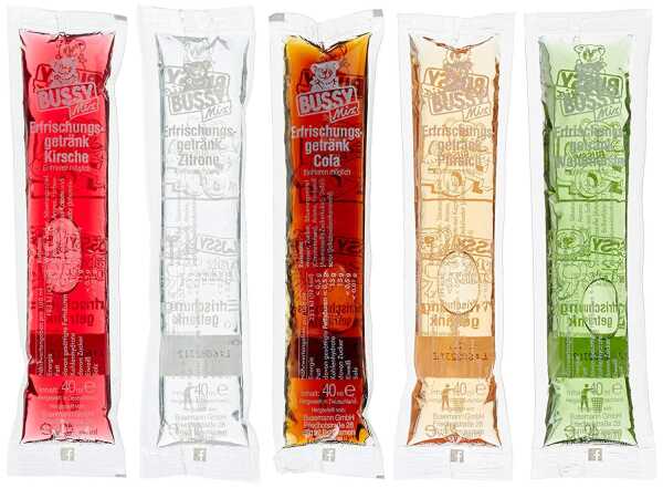 Bussy Mix Schleck Drinks Wassereis 50Stk Mix