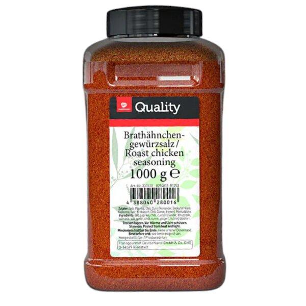 TGQ Brathähnchengewürzsalz 1000g Dose Gewürz – Würzmischung für Hähnchen & Geflügel