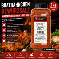 TGQ Brathähnchengewürzsalz 1000g Dose Gewürz – Würzmischung für Hähnchen & Geflügel