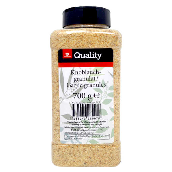 Transgourmet Quality Knoblauchgranulat 700g Dose Gewürz Knoblauch