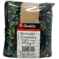 TGQ Koriander gemahlen 1000g Beutel Gewürz...