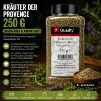 TGQ Kräuter der Provence 250g Dose Vorrat Gewürz – mediterrane Kräutermischung