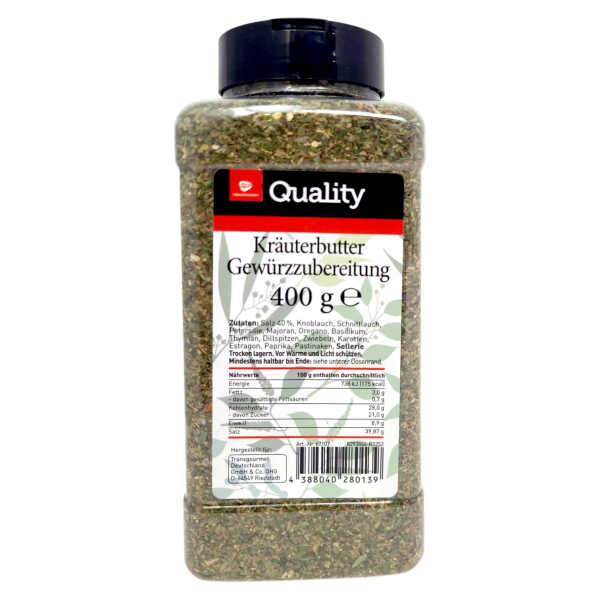 Transgourmet Quality Kräuterbutter Gewürzzubereitung 400g Dose Gewürz
