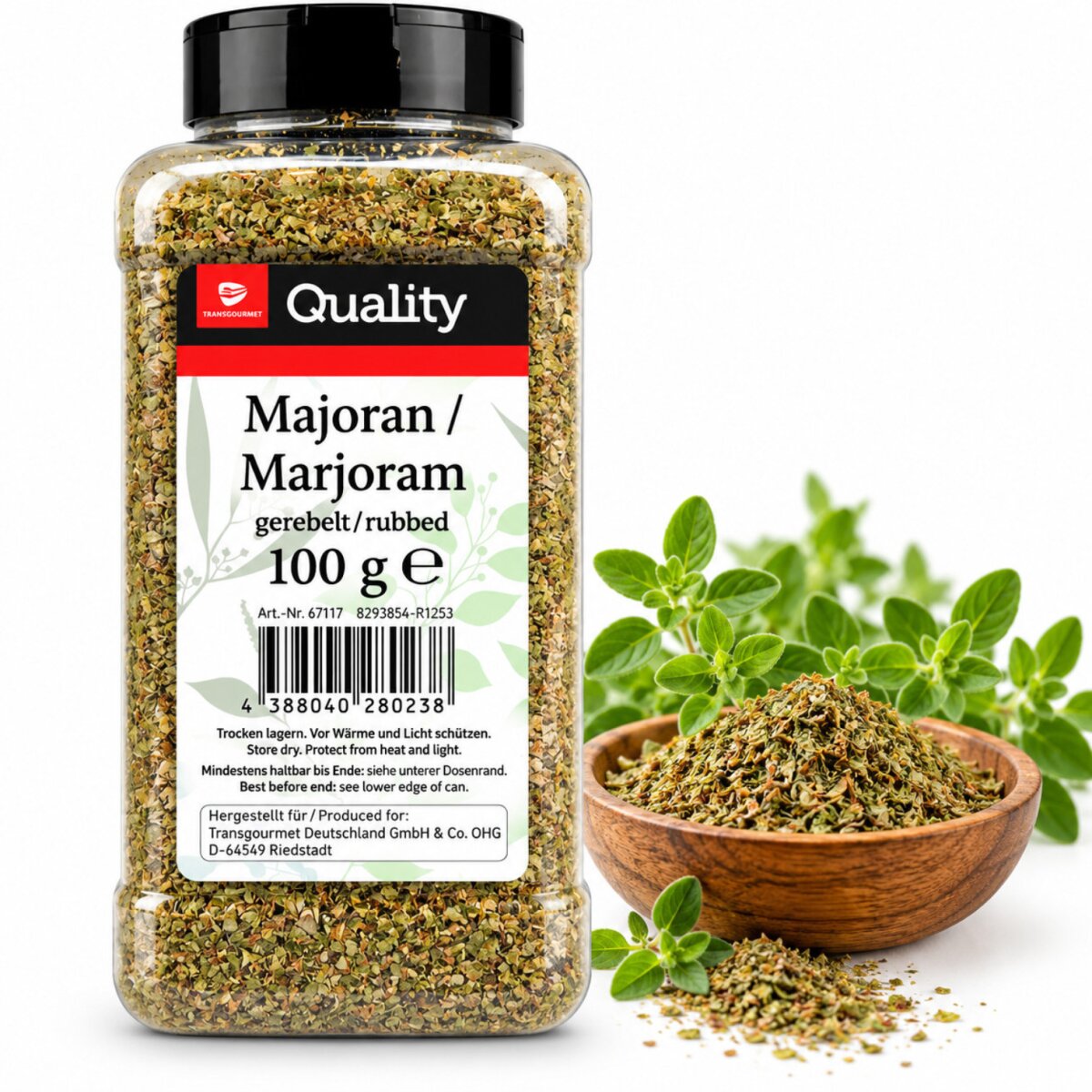 TGQ Majoran gerebelt 100g Dose Vorrat Kochen Gewürze Kräuter Gastro, 6,99 €