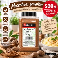 TGQ Muskatnuss gemahlen 500g Dose – Intensives...