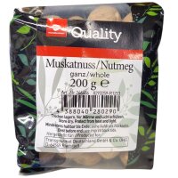 TGQ Muskatnuss ganz 200g Beutel Gewürz Kräuter...