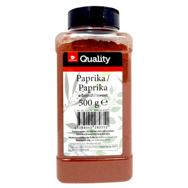 Transgourmet Quality Paprika edelsüss 500g Dose Vorrat Gewürz