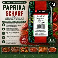TGQ Paprika scharf 1000 g – Intensives...