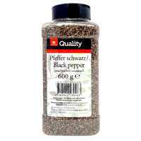 Transgourmet Quality Pfeffer schwarz geschrotet 600g Dose...