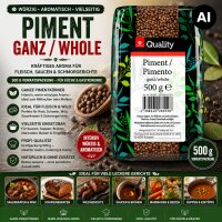 TGQ Piment ganz 500 g – Ganze Pimentkörner...
