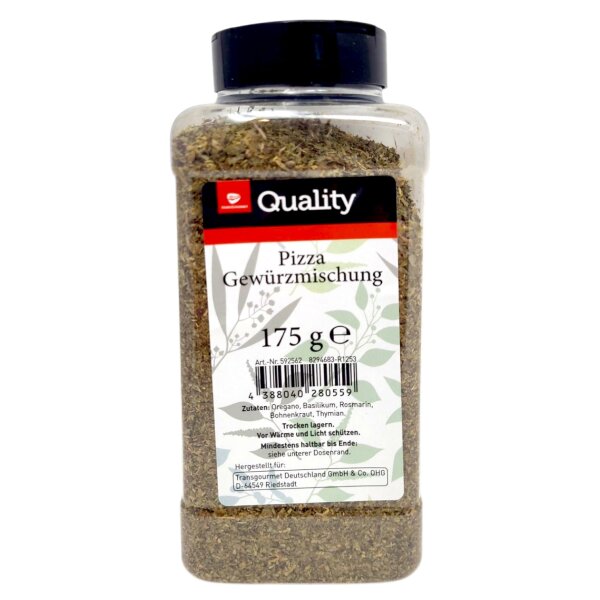 TGQ Pizza Gewürzmischung 175 g Dose – Aromatische Kräutermischung für Pizza, Pasta & Tomatensauce