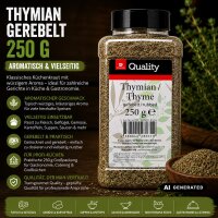 TGQ Thymian gerebelt 250g Dose Vorrat Gewürz –...