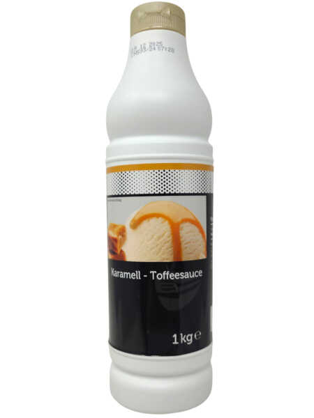 TGQ Karamell Toffeesauce Dessertsauce 1kg Squeeze Flasche Eis Dessert Topping Garnitur