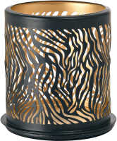 Duni Kerzenhalter Zebra Metall 7,5x7,5 cm LED Deko Tisch...