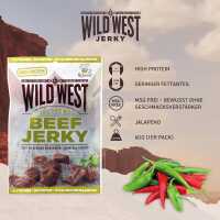  Wild West Jalapeno Beef Jerky Trockenfleisch würzig 16 x25g