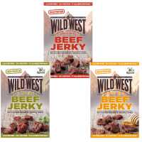 Wild WestBeef Jerky Testpaket Honey BBQ Jalapeno Original...