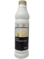 TGQ Weiße Schokoladen Sauce 1kg Squeeze Flasche Eis Dessert Topping Garnitur