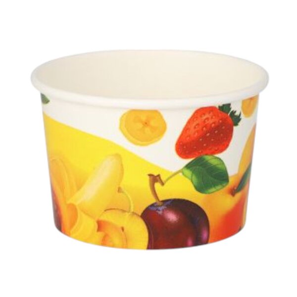 Papstar Eisbecher Pappe Früchte-Dekor 150ml 50 St. Ø 8,6 cm 5,2 cm Becher Eis Sommer
