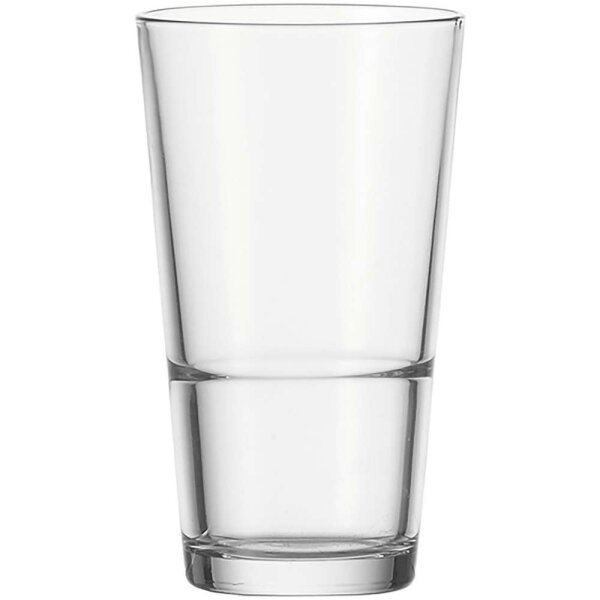 Leonardo Longdrink Becher Glas XL 550 ml Event stapelbar Wasserglas Saftglas Stapelglas