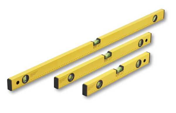 Meister Wasserwaagen Set 3-teilig Aluminium Gelb 40/60/100 cm Wasserwaage