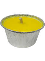 4er Citronella Kerze Mini Metall rund Anti Mücken...