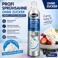 Debic Profi-Schlagsahne Spraydose ohne Zucker 700ml Dairy Cream Without Sugar