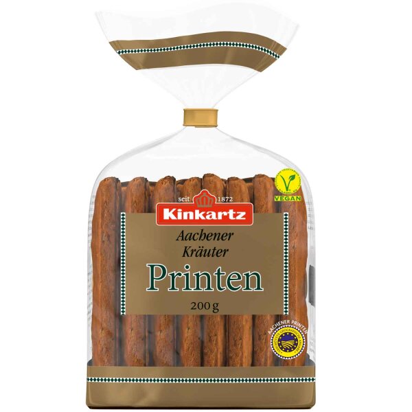 Kinkartz Aachener Kräuter-Printen 200 g – Original Aachener Printen vegan