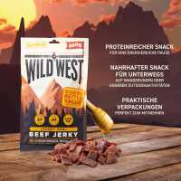 Wild West Beef Jerky Honey BBQ Jerk Protein Snack 300 Gr. Trockenfleisch