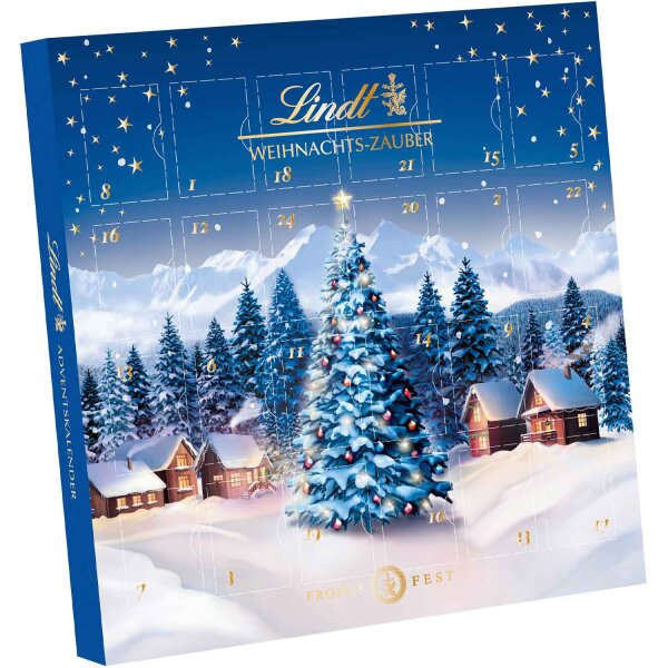 Lindt Mini Adventskalender Weihnachts-Zauber 115g Mini-Kugeln Schokolade