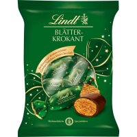 Lindt Blätterkrokant Zapfen 90 g Beutel Doppeldreh...