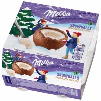 Milka Snowballs Milchcrème 4 × 28 g –...